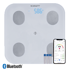 Diagnostic body weight and bmi bluetooth scales Scarlett SC-BS33ED47