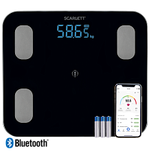 Diagnostic body weight and bmi bluetooth scales Scarlett SC-BS33ED46
