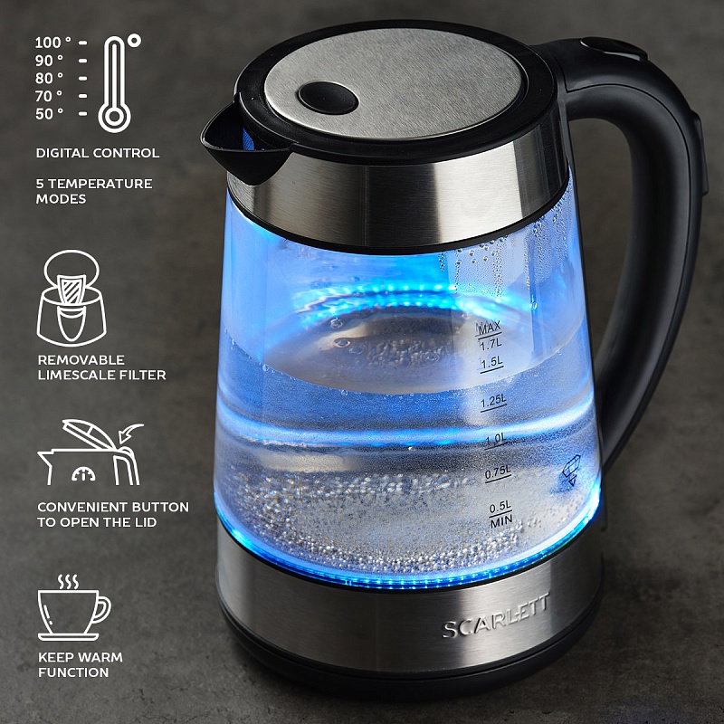 Electric kettle Scarlett SC-EK27G41 - Характеристики