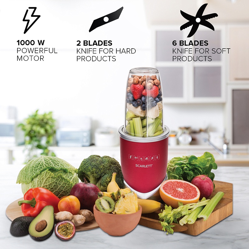 Kitchen processor-blender Scarlett SC-JB146P10 - Характеристики - 2