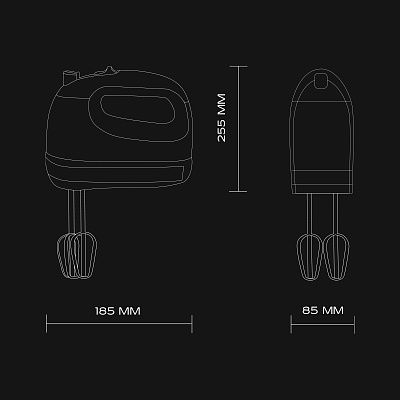 Hand mixer Scarlett SC-HM40S10 - 3