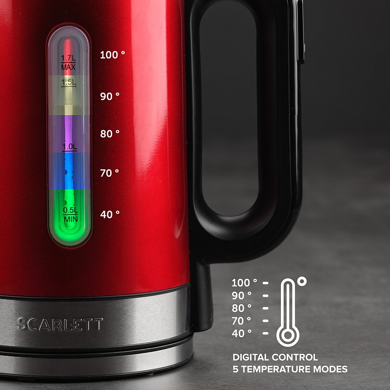 Electric kettle with digital control Scarlett SC-EK21S77 - Характеристики - 6